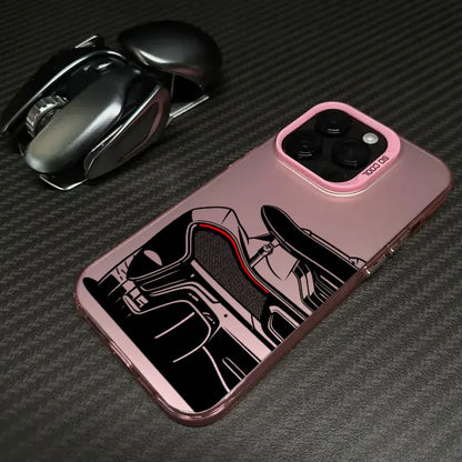 Male Men Sports Car Cartoon Line Coque For iPhone