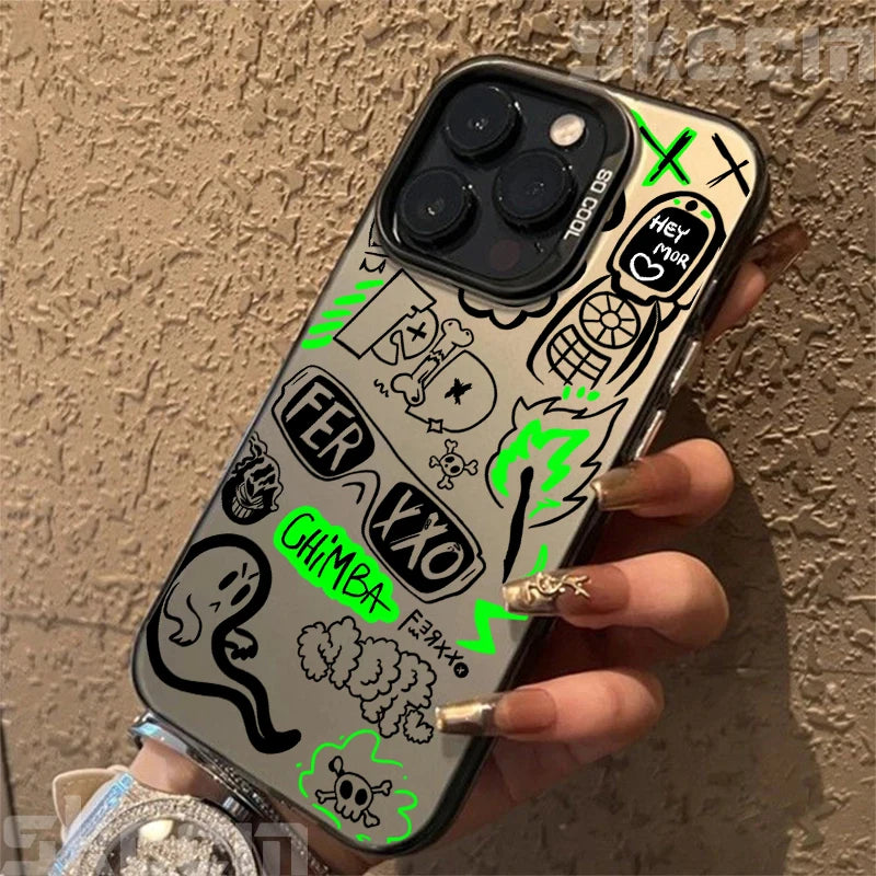 Street Classic Graffiti Print Phone Case For iPhone