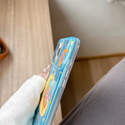 Fashion Cute Star Moon Phone Case For iPhone