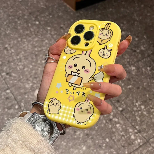 Anime Chiikawa Hachiware Usach Mobile Phone Case Available for IPhone Anti-fall New Style Creativity Kawaii Cartoon Good Looks