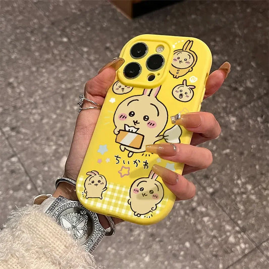 Anime Chiikawa Hachiware Usach Mobile Phone Case Available for IPhone Anti-fall New Style Creativity Kawaii Cartoon Good Looks