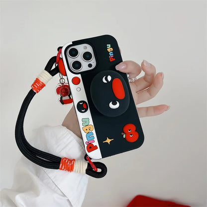 Kawaii Penguin Stand Holder Phone Case