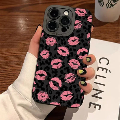 Lip-Painted Anti-Drop Phone Case For iPhone