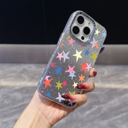 Colorful Stars Phone Case For iPhone
