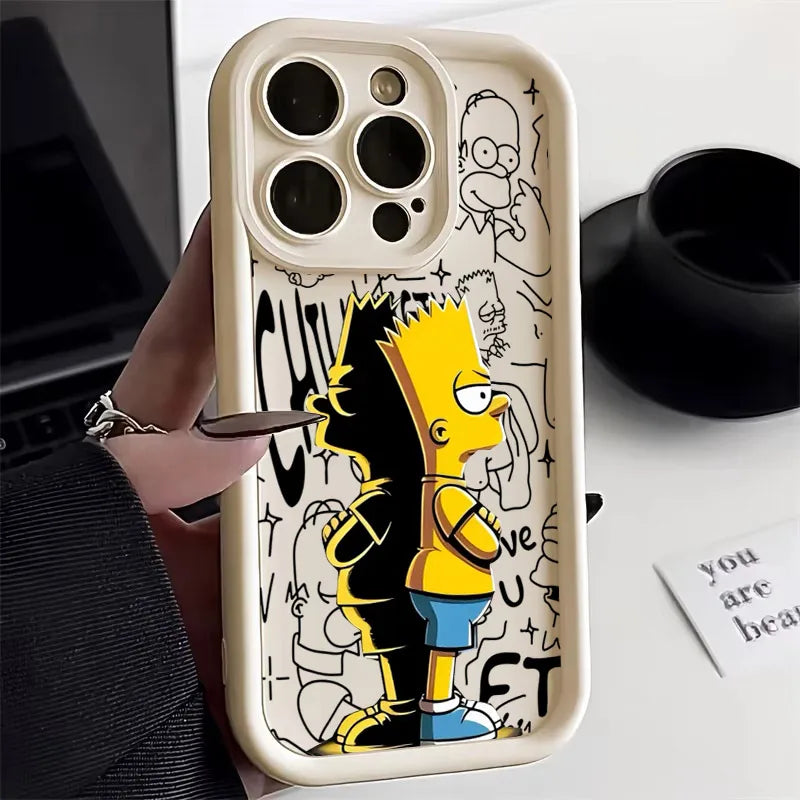 Disney Bart Simpsons Cartoon Phone Case For iPhone