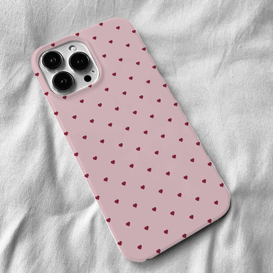 Pink Background Little Heart Phone Case