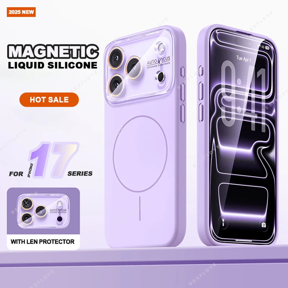 Big Window Magnetic Phone Case For iPhone