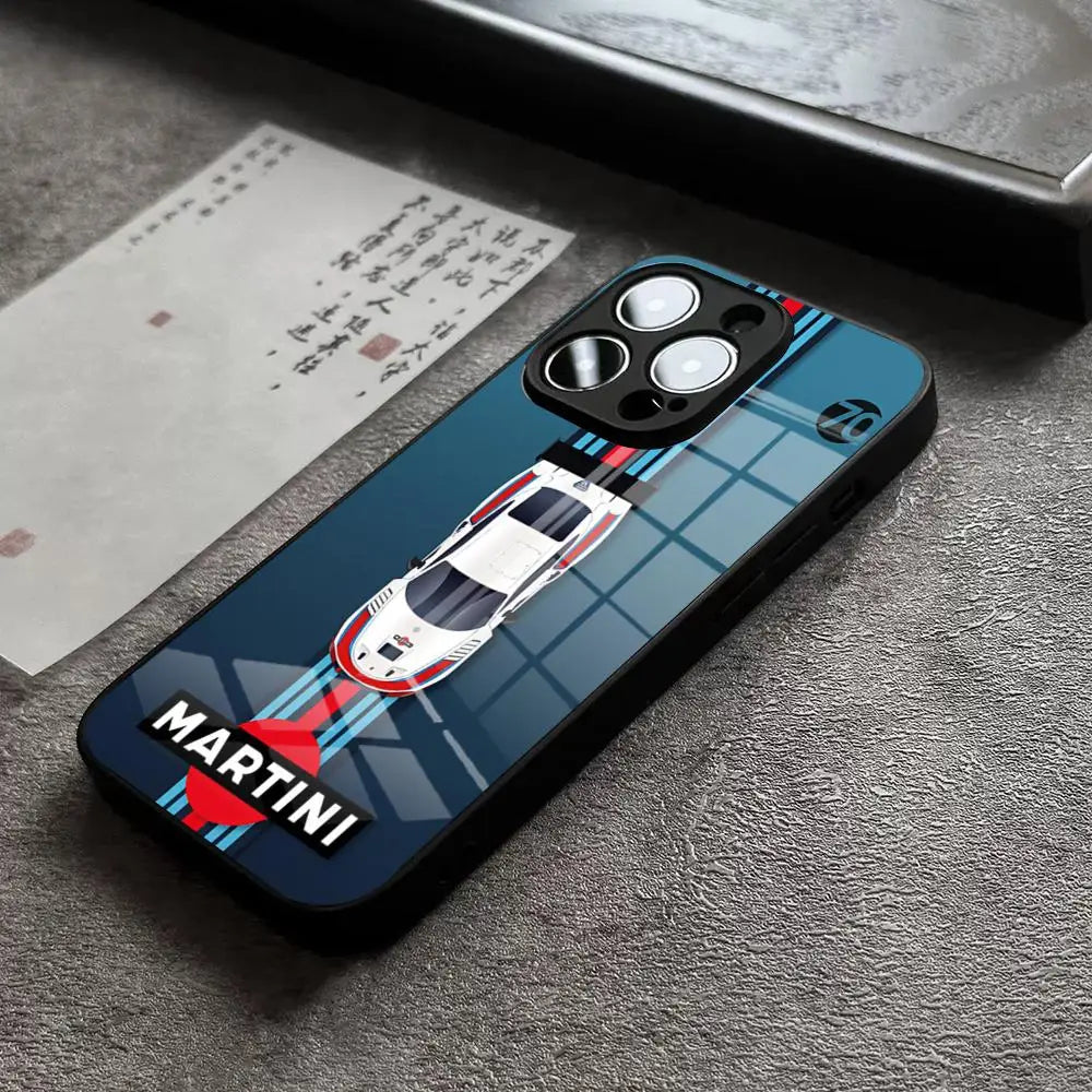 MartiniES Racing Horizontal Stripe Phone Case For iPhone