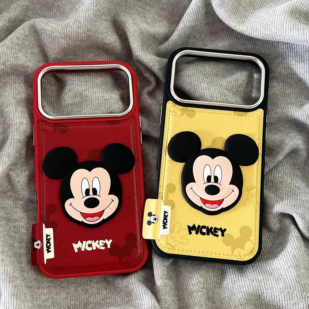 Disney Mickey Mouse Leather Phone Case For iPhone