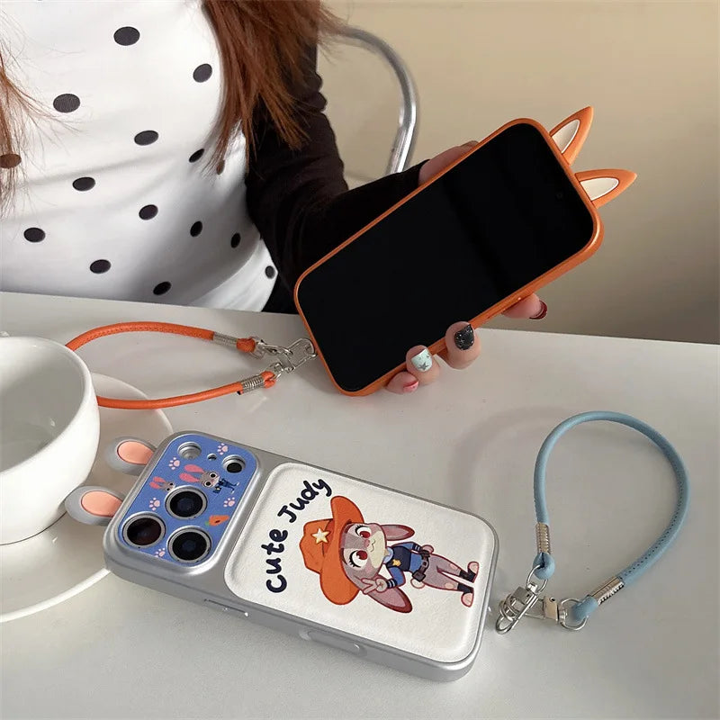 3D Ears Judy Nick iPhone 14 13 Compatible with Phone Case