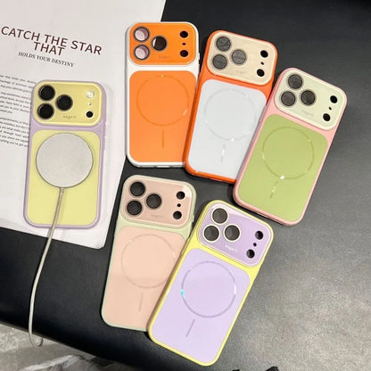 For Magsafe Candy Color Contrast AG Case  For iPhone
