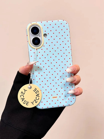 Polka Dot Cute Tomato Magnetic Grip Tok Phone Case