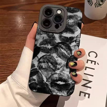 Lip-Painted Anti-Drop Phone Case For iPhone