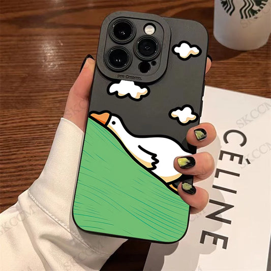 New Cartoon Duck Silicone Phone Case For iPhone