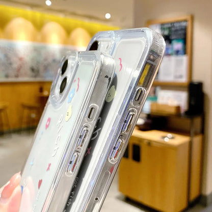 Love Heart Clear Shockproof Cover Phone Case