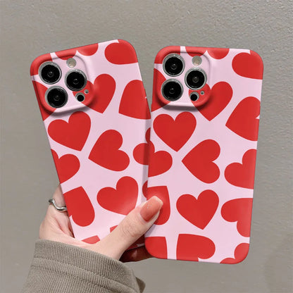 Luxury Clmj Swag Love Heart Phone Case For iPhone