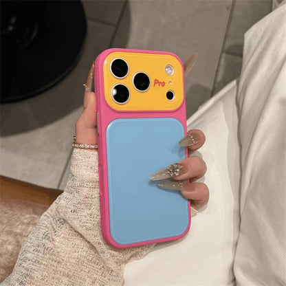 Ins Candy Color Contrast Acrylic Phone Case  For iPhone