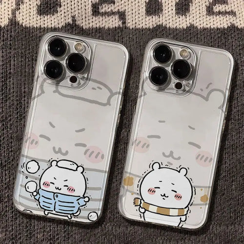 Anime Chiikawa Usagi Hachiware Winter Limited Mobile Phone Case