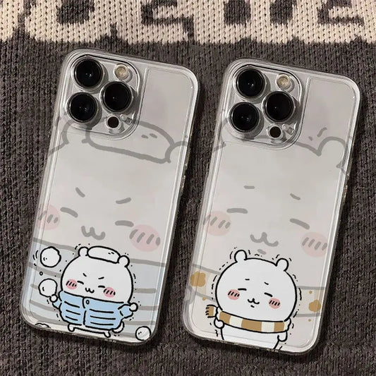 Anime Chiikawa Usagi Hachiware Winter Limited Mobile Phone Case