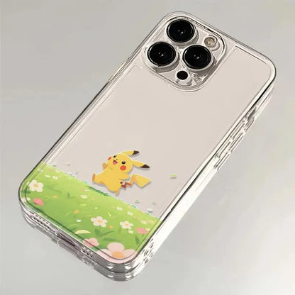 Kawaii Happy Pokemon Pikachu Phone Case For iPhone