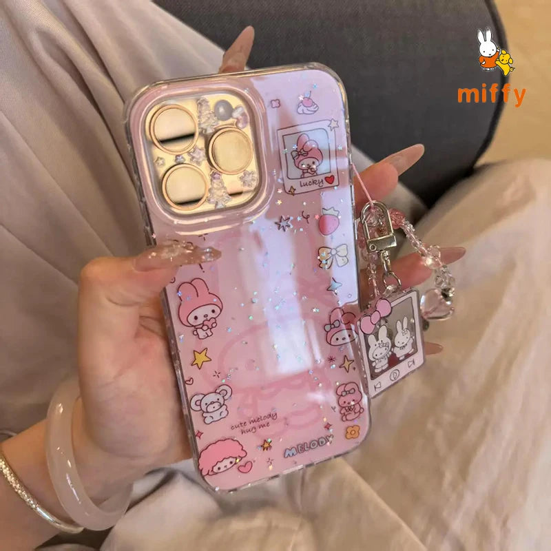 Kawaii Miffy New Phone Case Cartoon Bright Colors  Phone Case Suitable Phone Case For iPhone