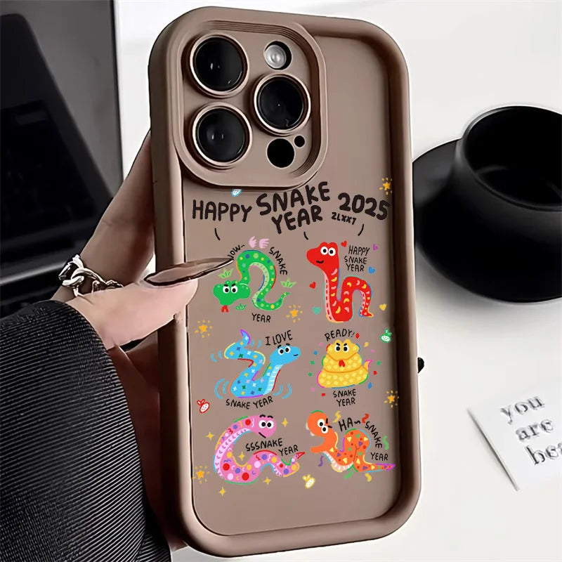 Snake Silicone Soft Shockproof Bumper Cover Phone Case