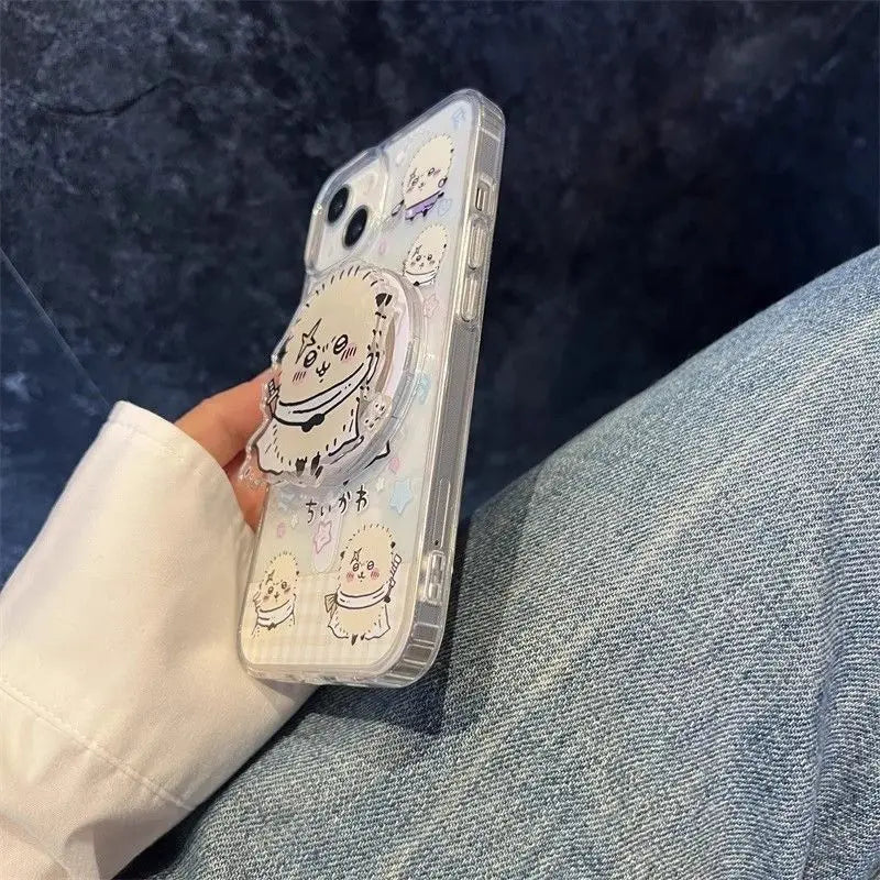 Anime Chiikawa Rakko 2026 New Magnetic Holder Cute  For iPhone