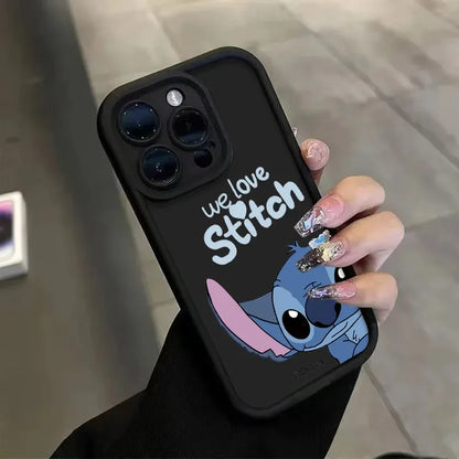 Stitch Love Cute Phone Case For iPhone