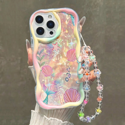 Colored Gradation Scallops Pattern Phone Case For iPhone