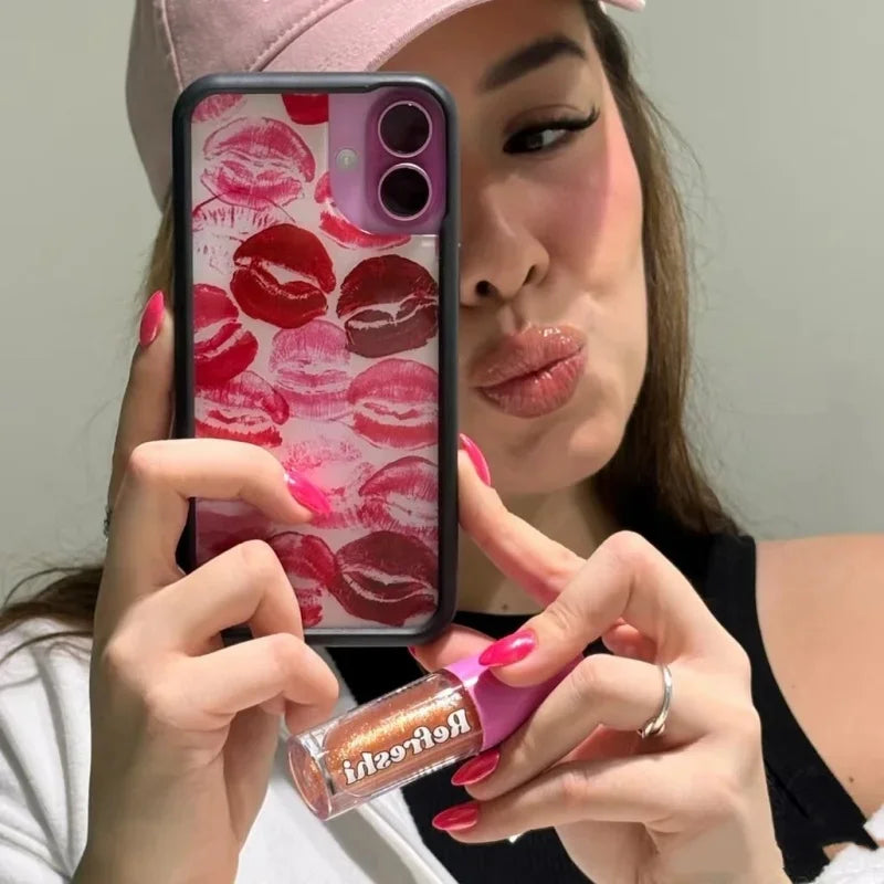 Wildflower Kensington Kiss Lipstick Phone Case  For iPhone