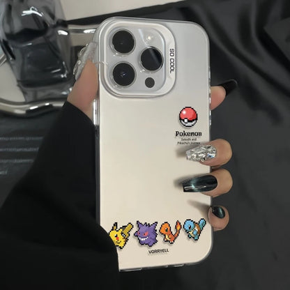 Cute Pixel Pokemon Pattern Phone Case For iPhone