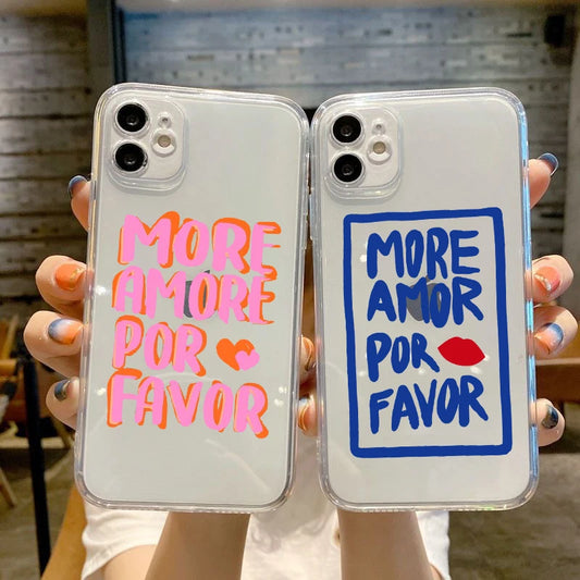 Colorful Maximalist More Amor Por Favor Phone Case