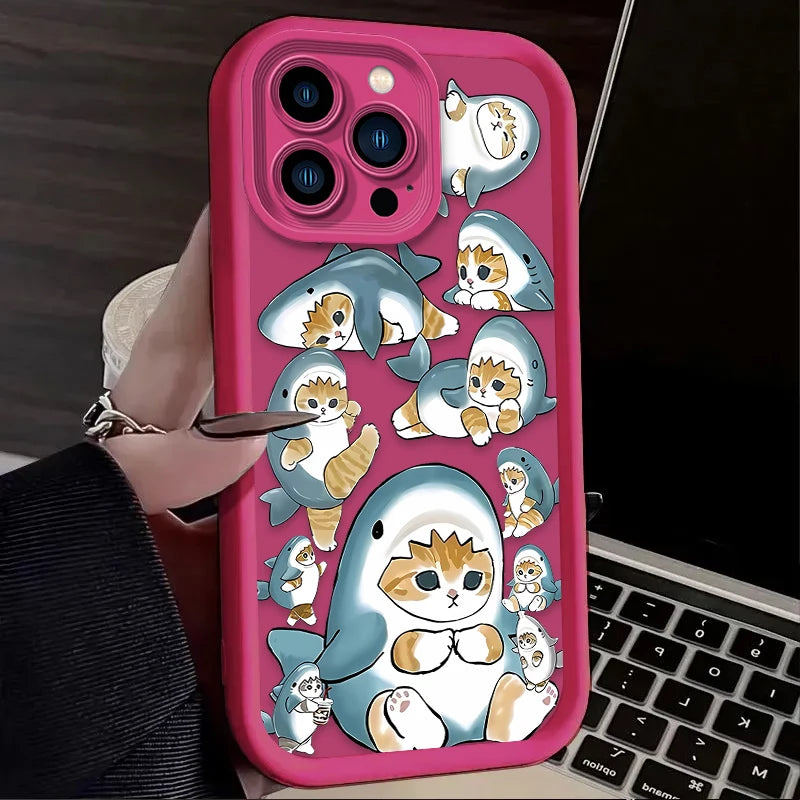 Cartoon Mofusand Cat Phone Case For iPhone