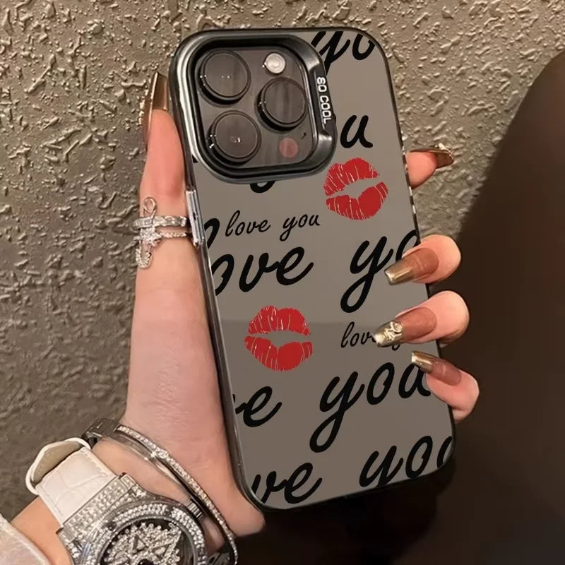 English Blurred Graffiti Phone Case