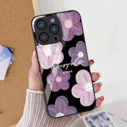 Oil Painting Flower Phone Case For iPhone