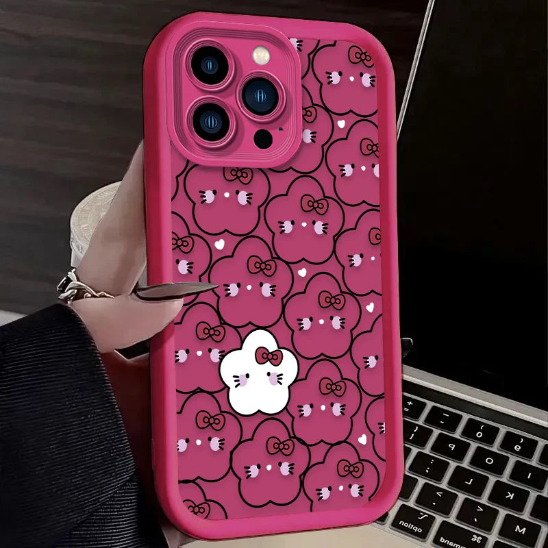 Hello Kitty Star Bow Lovely Phone Case For iPhone