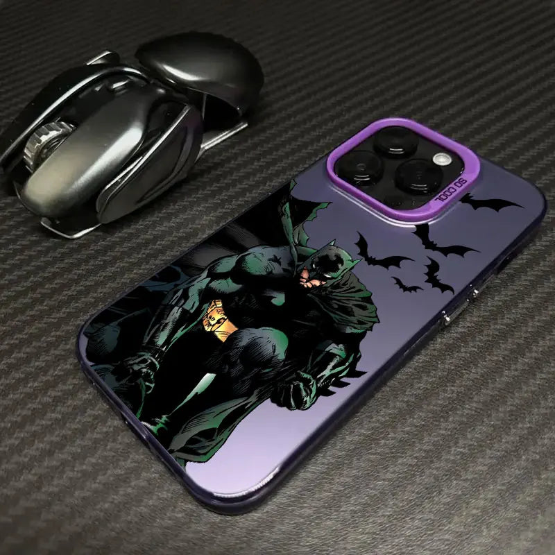 Cool Bats-Man Logo Hero Phone Case For iPhone