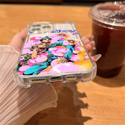 JoJos Bizarres Anime Adventures Phone Case Clear For iPhone