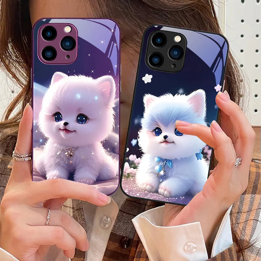 Cute Little Dog Green For iPhone