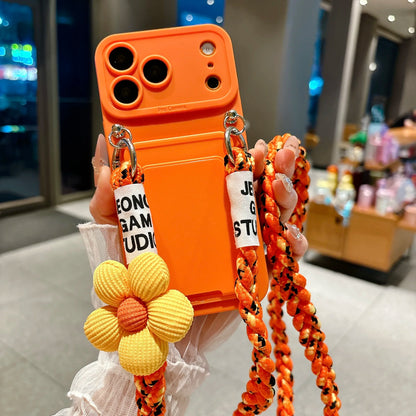 Braided Crossbody Lanyard Phone Case For iPhone