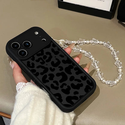 Fashion Black Leopard Print Phone Case For iPhone