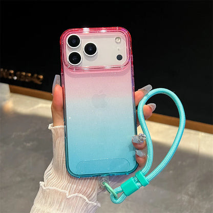Gradient Colorful Transparent Phone Case For iPhone