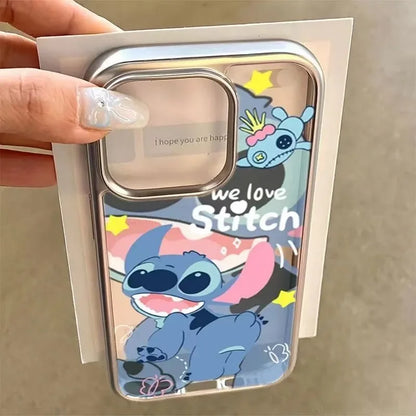 Stitch Naughty Love Happy Cute Phone Case For iPhone