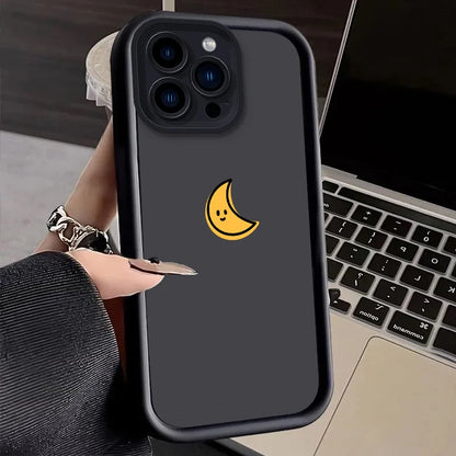 Lovely Sun Moon Soft Phone Case For iPhone