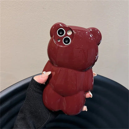 Glitter Bear Cute Phone Case