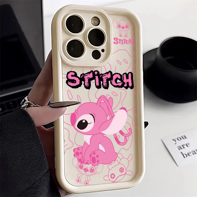 Angel Stitch Cartoon Soft Silicone Phone Case