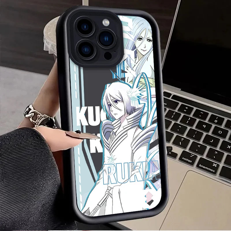 Bleach Anime Character Kuchiki Rukia Ishida Uryuu Case For iPhone