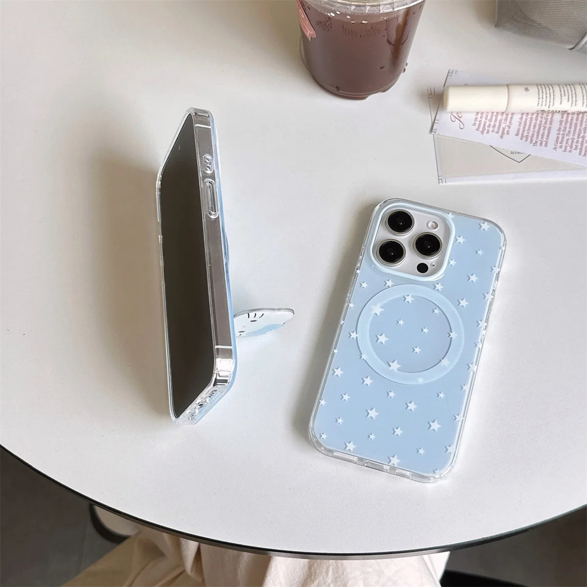 Korean Cute Star Magnetic Phone Case For iPhone