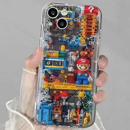 Machinery Building Block Marios For iPhone Phone Case