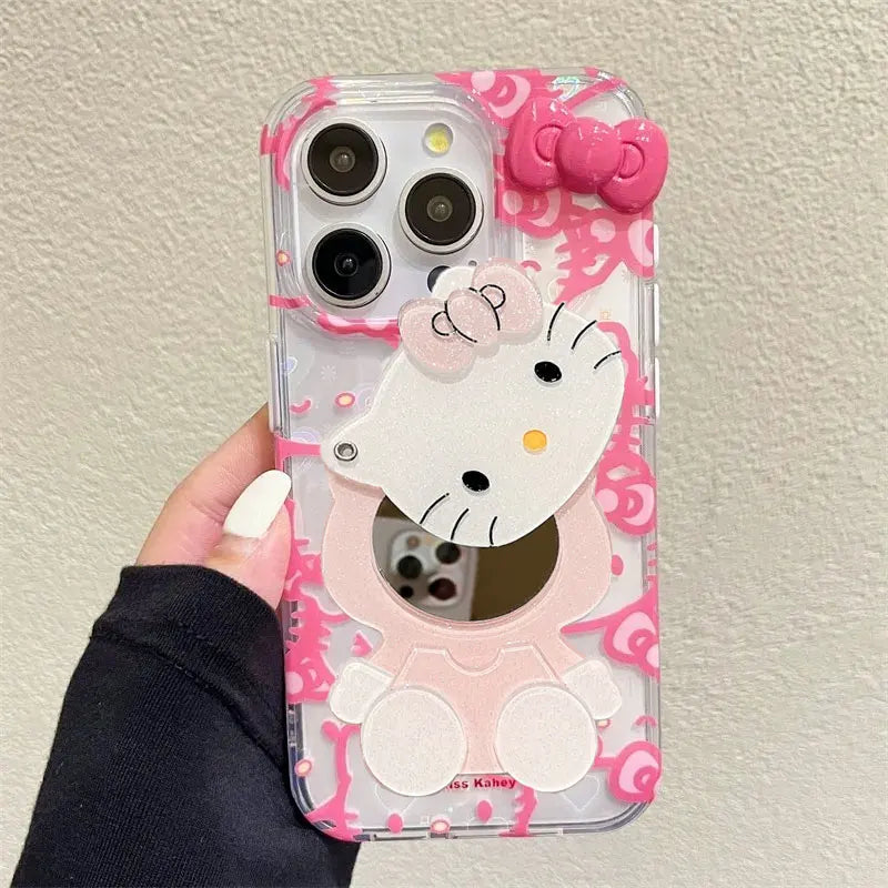 Sanrio Hello Kitty Bow Full Screen Phone Case For iPhone